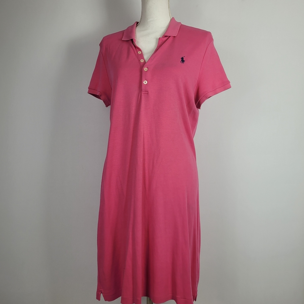 Blue Lable pink Polo Dress Size Large